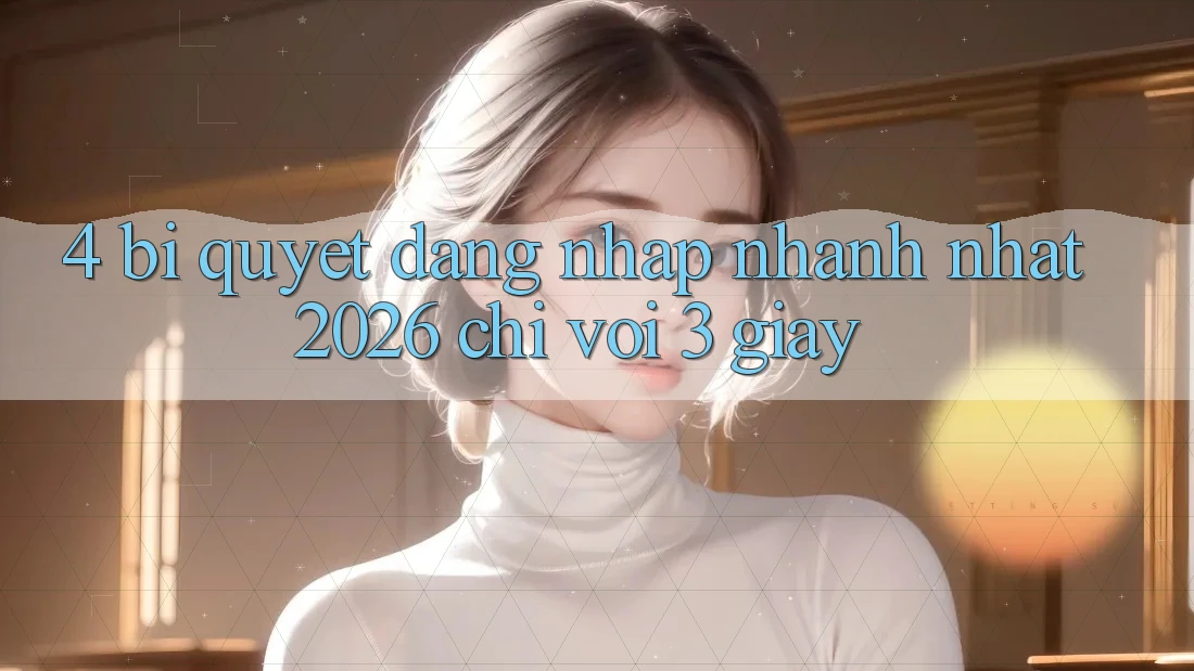 4. Bí Quyết Đăng Nhập Nhanh Nhất 2026 - Chỉ Với 3 Giây