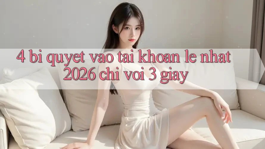 4. Bí Quyết Vào tài khoản Lẹ Nhất 2026 - Chỉ Với 3 Giây 4. Bí Quyết Vào tài khoản Lẹ Nhất 2026 - Chỉ Với 3 Giây