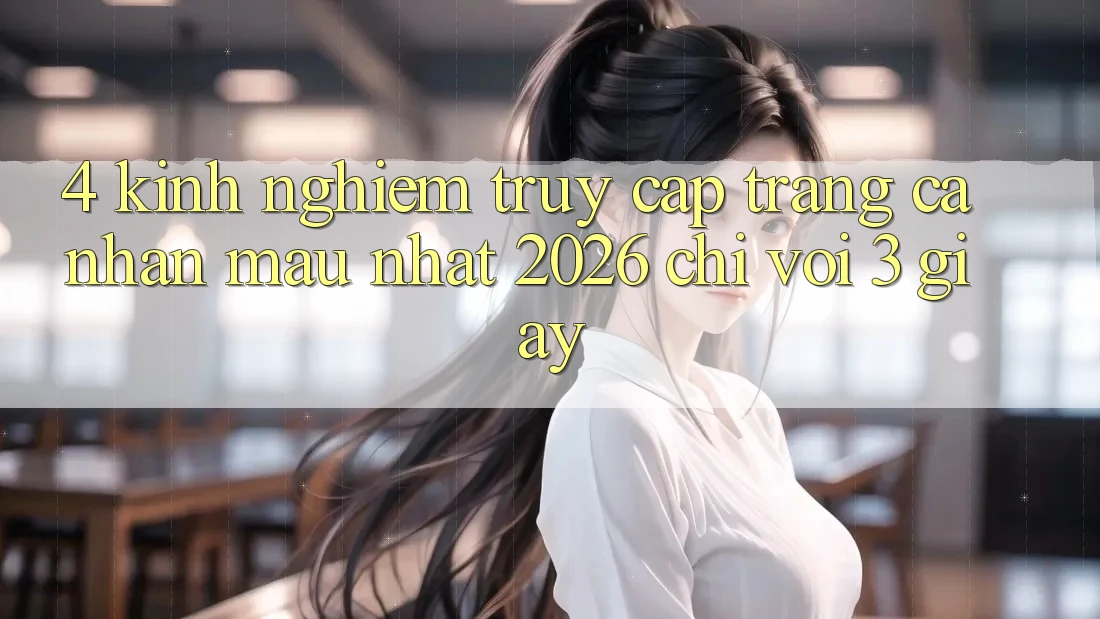 4. Kinh nghiệm Truy cập trang cá nhân Mau Nhất 2026 - Chỉ Với 3 Giây 4. Kinh nghiệm Truy cập trang cá nhân Mau Nhất 2026 - Chỉ Với 3 Giây