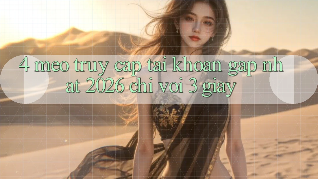 4. Mẹo Truy cập tài khoản Gấp Nhất 2026 - Chỉ Với 3 Giây