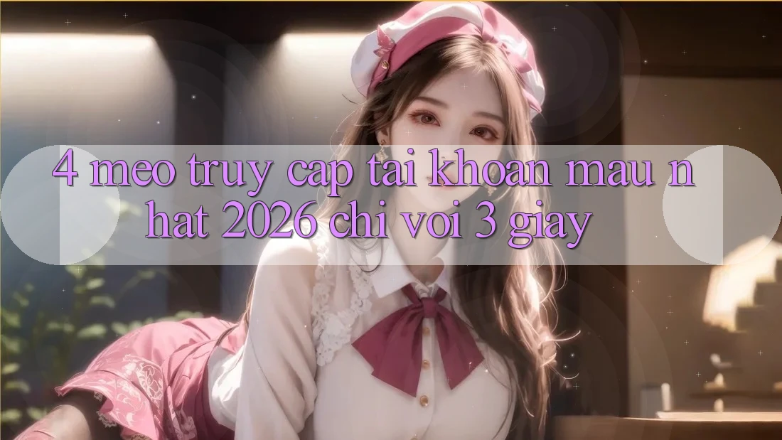 4. Mẹo Truy cập tài khoản Mau Nhất 2026 - Chỉ Với 3 Giây 4. Mẹo Truy cập tài khoản Mau Nhất 2026 - Chỉ Với 3 Giây