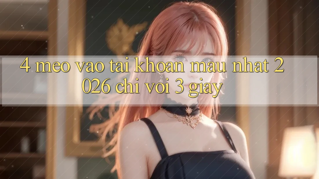 4. Mẹo Vào tài khoản Mau Nhất 2026 - Chỉ Với 3 Giây 4. Mẹo Vào tài khoản Mau Nhất 2026 - Chỉ Với 3 Giây