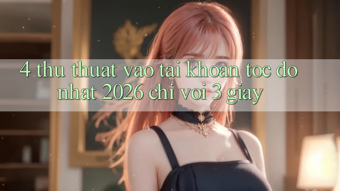 4. Thủ thuật Vào tài khoản Tốc độ Nhất 2026 - Chỉ Với 3 Giây 4. Thủ thuật Vào tài khoản Tốc độ Nhất 2026 - Chỉ Với 3 Giây