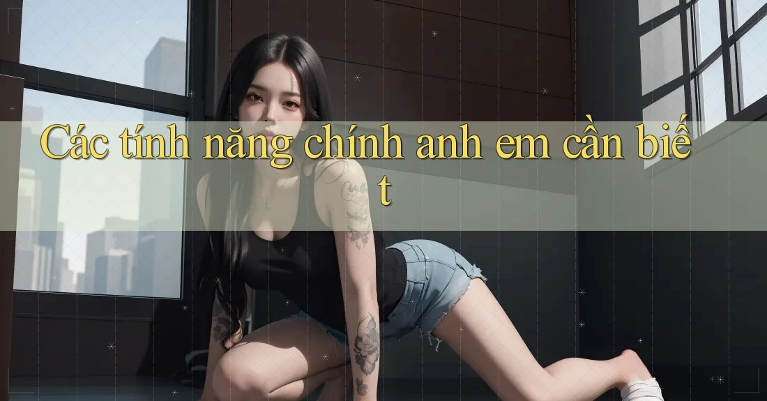 Các tính năng chính anh em cần biết
