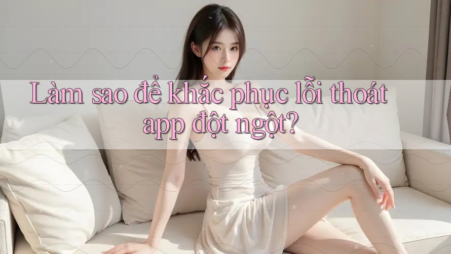 Làm sao để khắc phục lỗi thoát app đột ngột? Làm sao để khắc phục lỗi thoát app đột ngột?