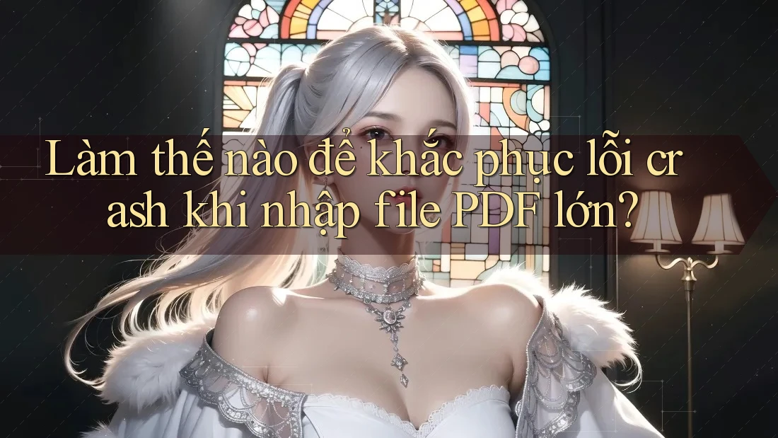Làm thế nào để khắc phục lỗi crash khi nhập file PDF lớn? Làm thế nào để khắc phục lỗi crash khi nhập file PDF lớn?