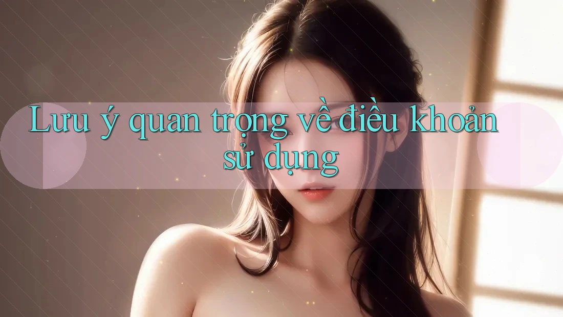 Lưu ý quan trọng về điều khoản sử dụng Lưu ý quan trọng về điều khoản sử dụng