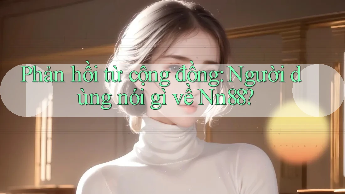 Phản hồi từ cộng đồng: Người dùng nói gì về Nn88? Phản hồi từ cộng đồng: Người dùng nói gì về Nn88?