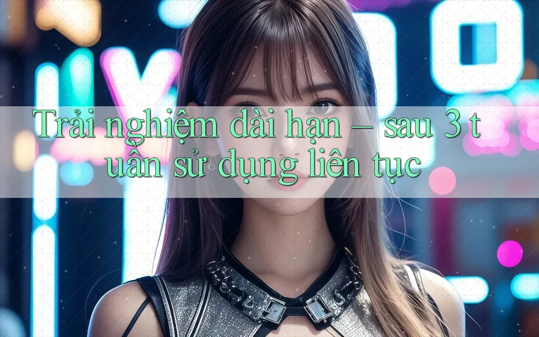 Trải nghiệm dài hạn: sau 3 tuần sử dụng liên tục